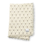 Babyteppe myk bomull 75x100 cm Monogram Oeko-Tex forfra