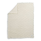 Babyteppe myk bomull 75x100 cm Monogram Oeko-Tex bakside