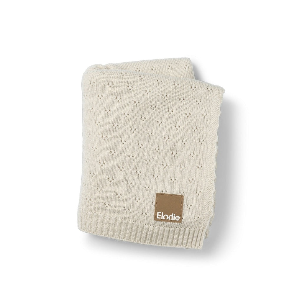 Babyteppe pointelle 75x100 cm Creamy White akryl forfra