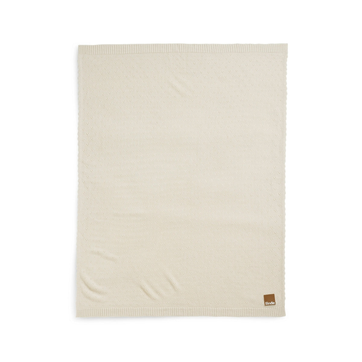 Babyteppe pointelle 75x100 cm Creamy White akryl nærbilde