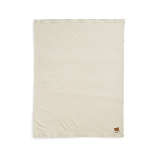 Babyteppe pointelle 75x100 cm Creamy White akryl nærbilde