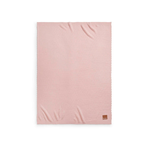 Babyteppe pointelle Misty Pink bakside