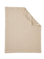 Bakside av Babyteppe med pointelle-mønster 75x100 cm økologisk bomull