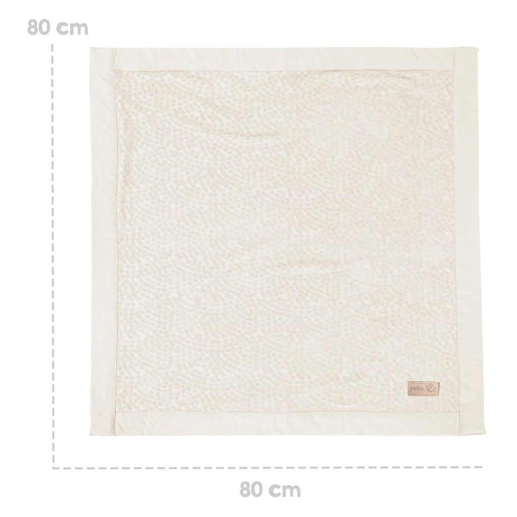 Babyteppe Seashells oyster 80x80 cm - roba foldet og klar til bruk