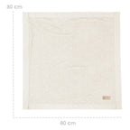 Babyteppe Seashells oyster 80x80 cm - roba foldet og klar til bruk