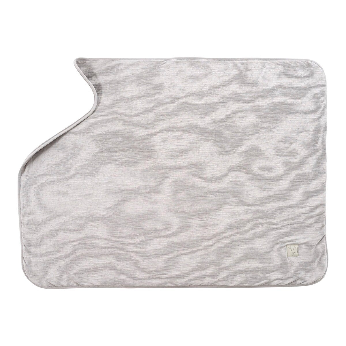 Babyteppe Signature 75x100 cm bomull og teddystoff sammenrullet