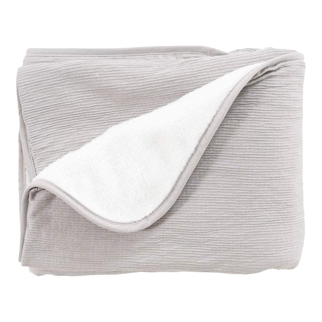 Babyteppe Signature 75x100 cm bomull og teddystoff foldet