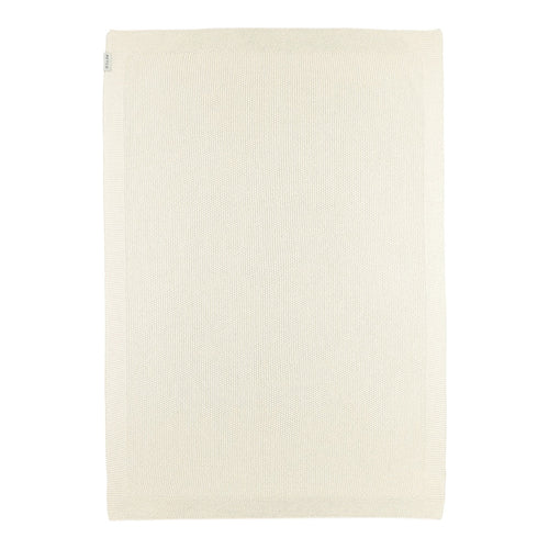 Babyteppe strikket bomull relieffmønster 75x100 cm bakside