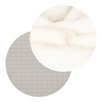 babyteppe vaffelpiqué og minky-fleece 75x100 cm vaskesymboler