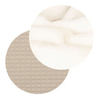 babyteppe vaffelpiqué og minky-fleece 75x100 cm sammenfoldet