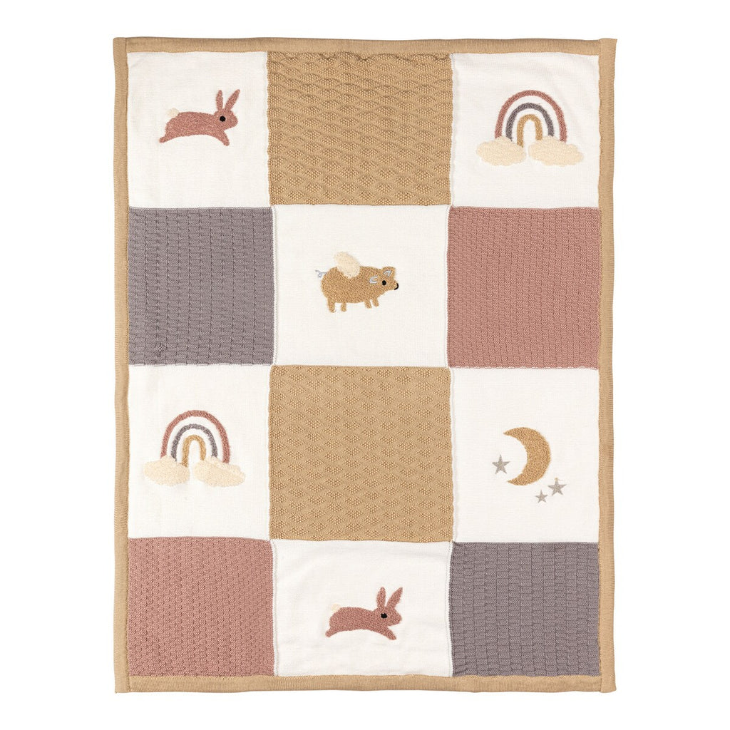Babyteppe vinter Little Cloud Dancer 80x100 cm forfra