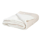 Babyteppe Winter jersey og plysj 70x100 cm bakside med plysj