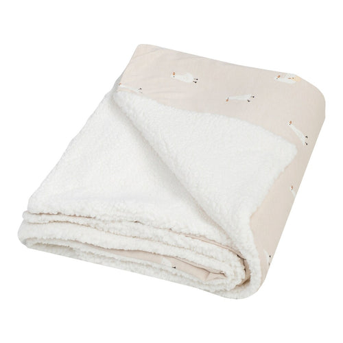 Babyteppe Winter jersey og plysj 70x100 cm forfra
