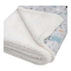 Babyteppe Winter jersey og plysj 70x100 cm pakket til reise