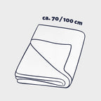 Babyteppe Winter jersey og plysj 70x100 cm sammenfoldet