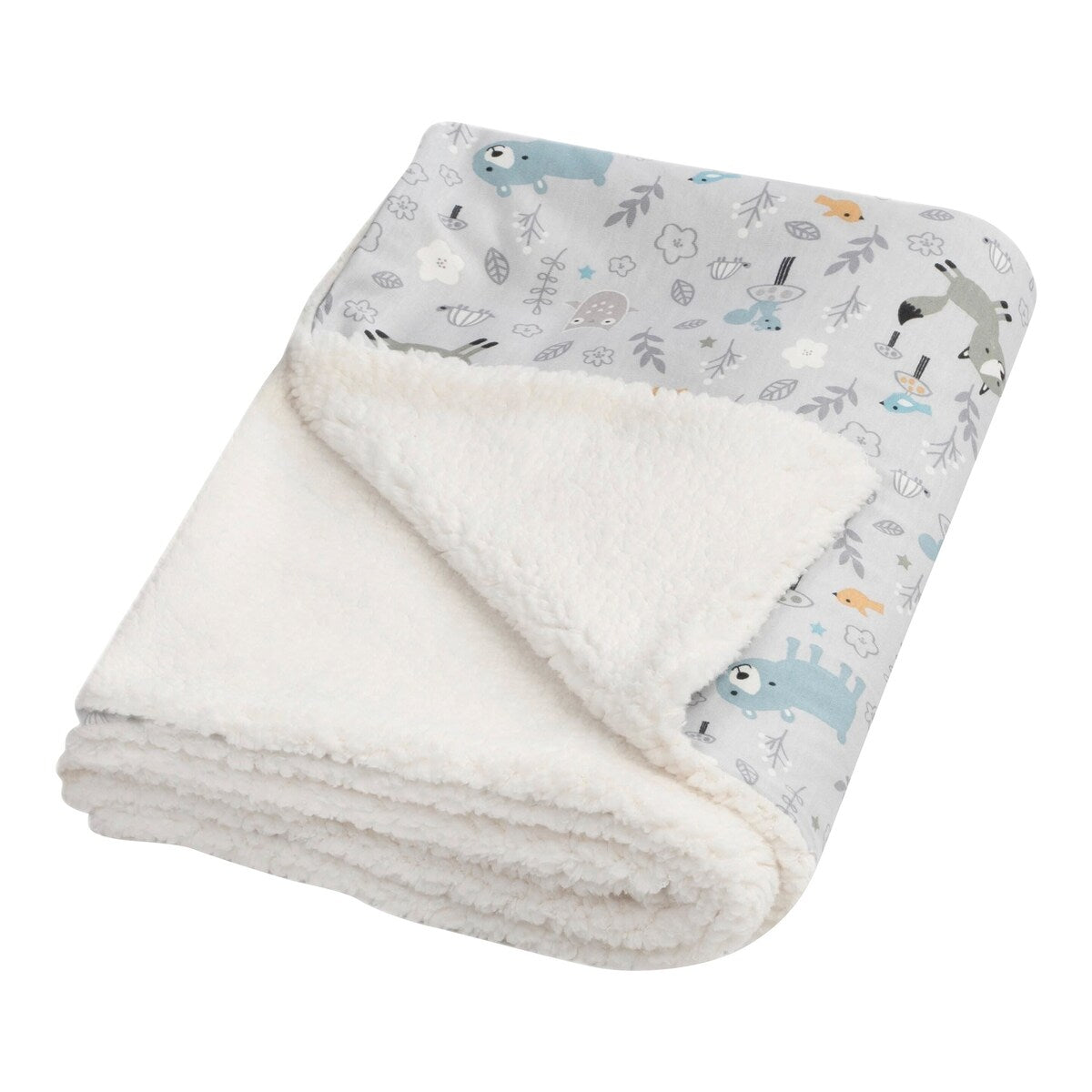 Babyteppe Winter jersey og plysj 70x100 cm tørketrommel