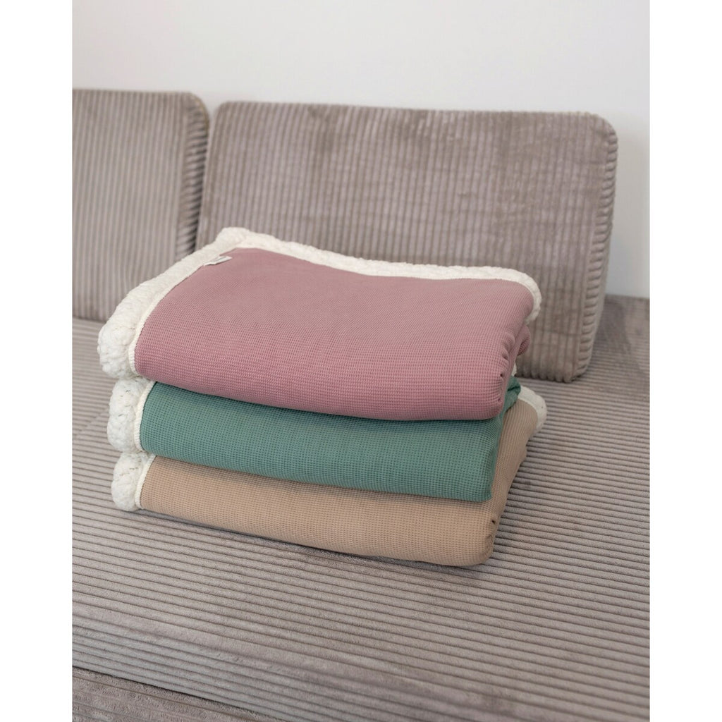 Babyteppe Winter Teddy 70x100 cm bomull og fleece - Ullenboom