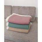 Babyteppe Winter Teddy 70x100 cm bomull og fleece - Ullenboom