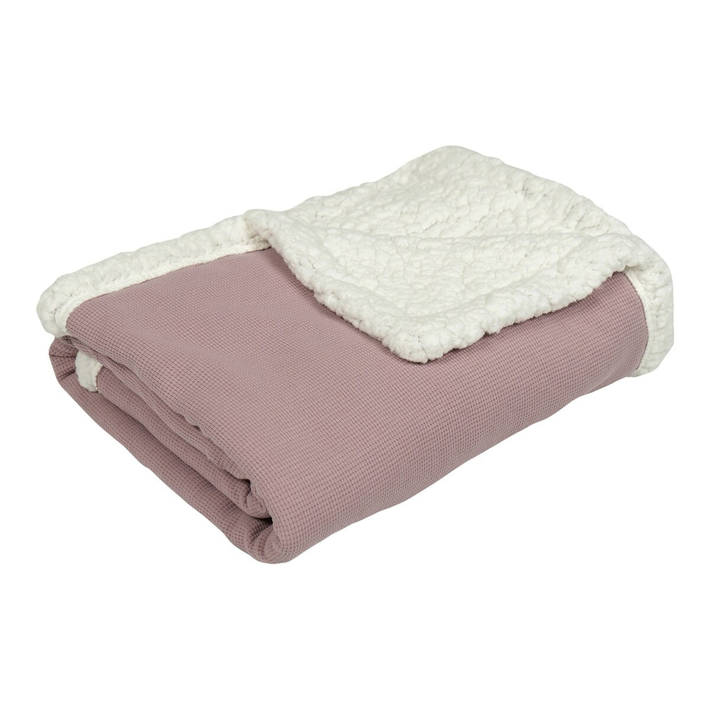 Babyteppe Winter Teddy 70x100 cm bomull og fleece bakside med fleece
