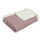 Babyteppe Winter Teddy 70x100 cm bomull og fleece bakside med fleece