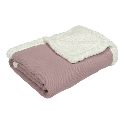 Babyteppe Winter Teddy 70x100 cm bomull og fleece bakside med fleece