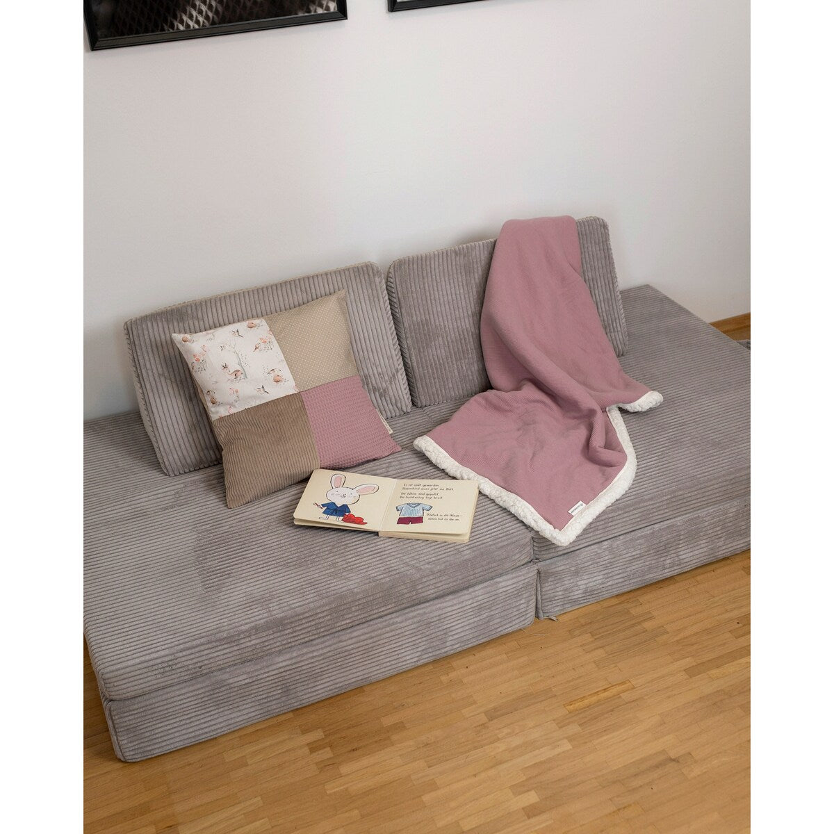 Babyteppe Winter Teddy 70x100 cm bomull og fleece - Ullenboom