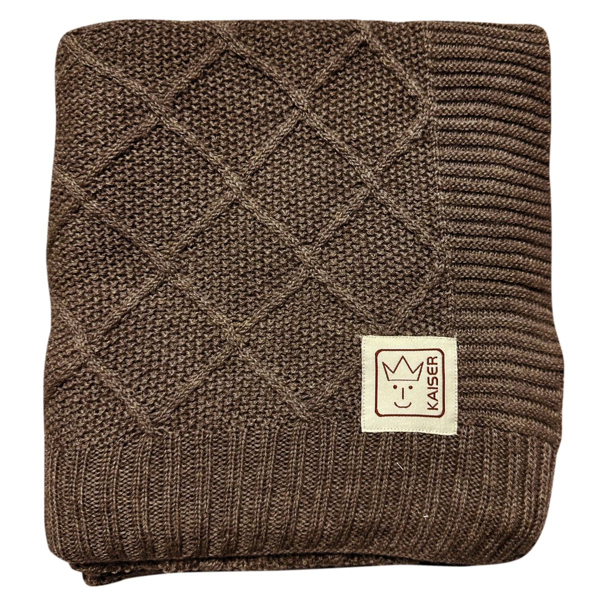 Babyteppe Wool i strikk 100% merinoull 80x100 cm Kaiser forfra