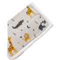 Babyteppe Zoo Winter i strikk med teddyfleece fra Kaiser vist forfra