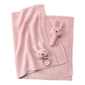 Babyteppesett med kanin gripering forfra