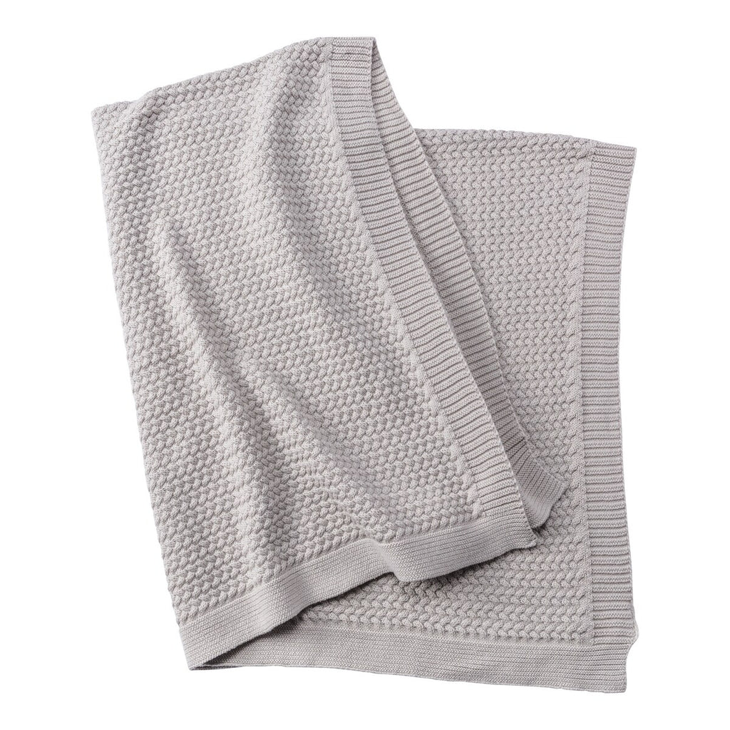 Babyteppesett med kanin gripering 80x100 cm bomull - BORNINO HOME