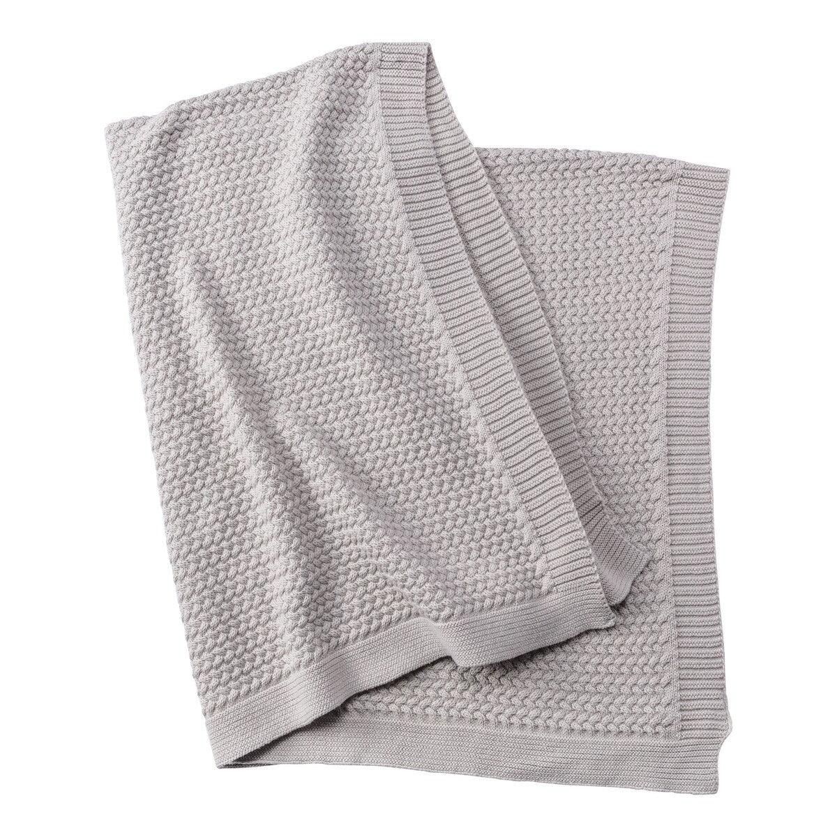 Babyteppesett med kanin gripering 80x100 cm bomull - BORNINO HOME