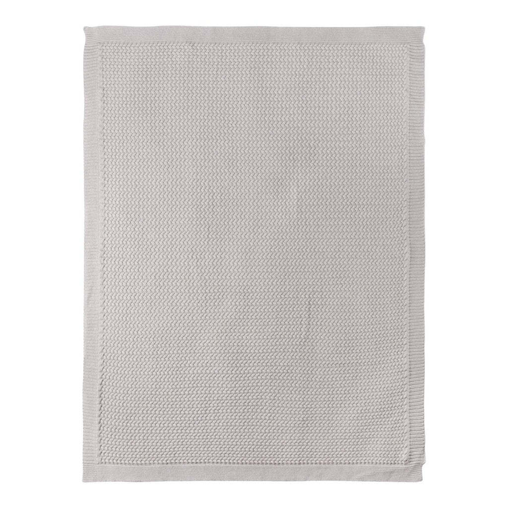 Babyteppesett med kanin gripering 80x100 cm bomull - BORNINO HOME