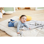Babyteppesett med kanin gripering 80x100 cm bomull - BORNINO HOME