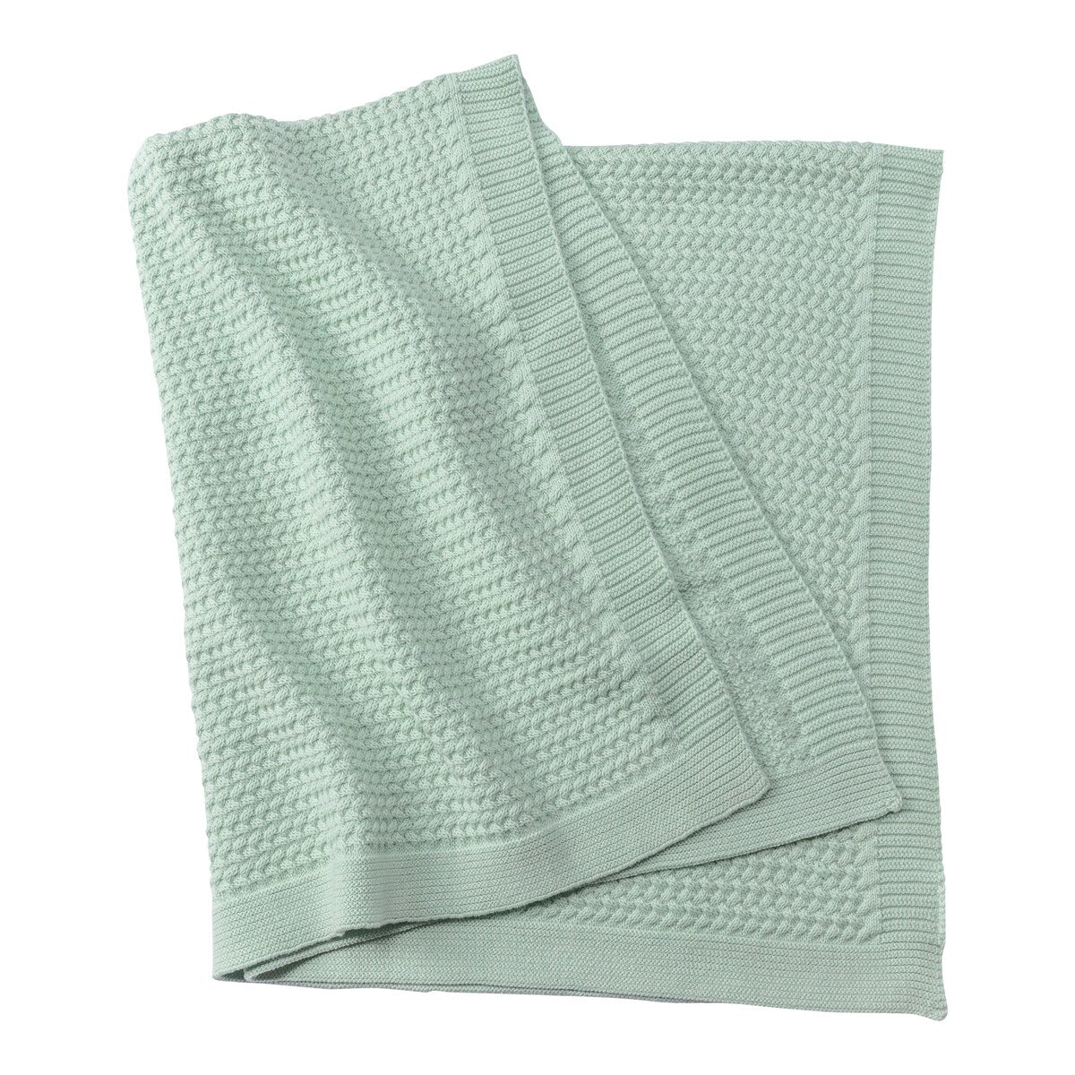Babyteppesett med kanin gripering 80x100 cm bomull - BORNINO HOME