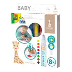 Babytusjer 8 farger fra 12 mnd Sophie la girafe forfra