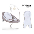 Babyvipp Alpha Bouncer 2in1 Deluxe i bruk med baby
