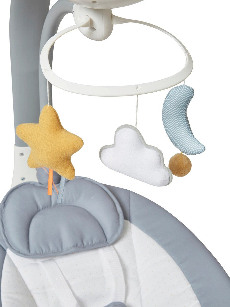 Montert Babyvipp ASTRO'NEF PREMIUM med mobil i bruk