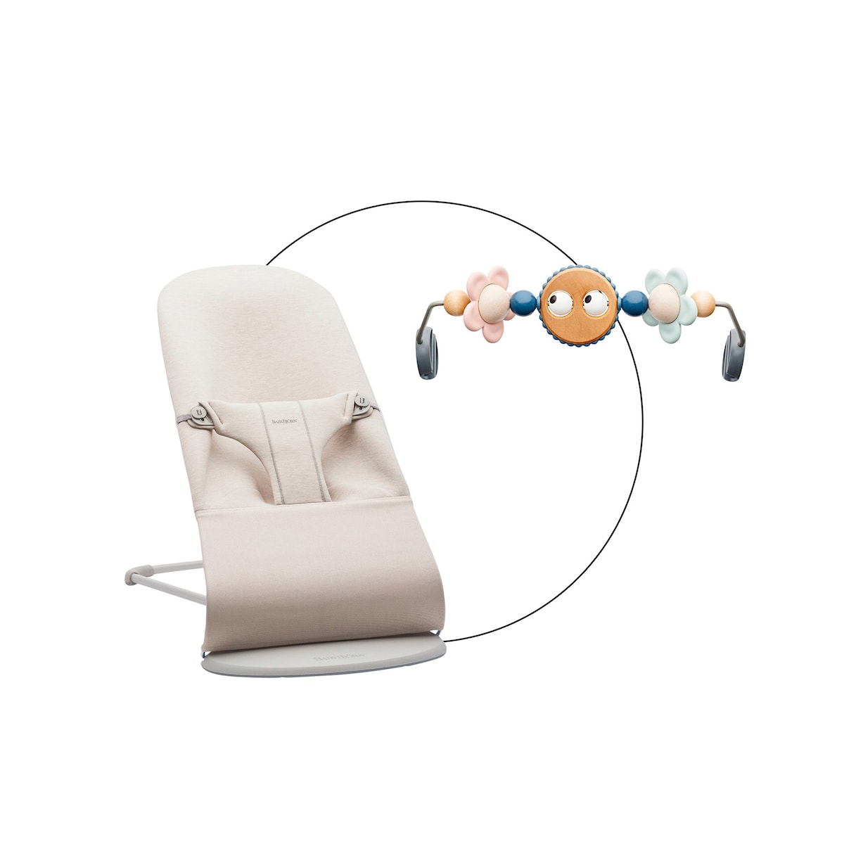 Babyvipp Bliss 3D jersey med lekebøyle forfra