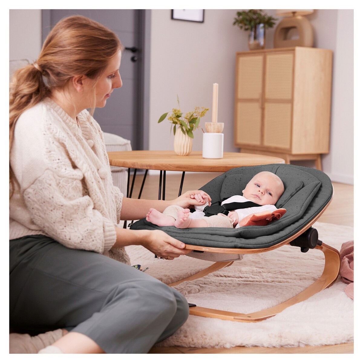 Babyvipp Bouncer Eco for Alpha og Beta med justerbar liggevinkel