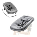 Babyvipp Highchair Bouncer 3in1 forfra med babysete