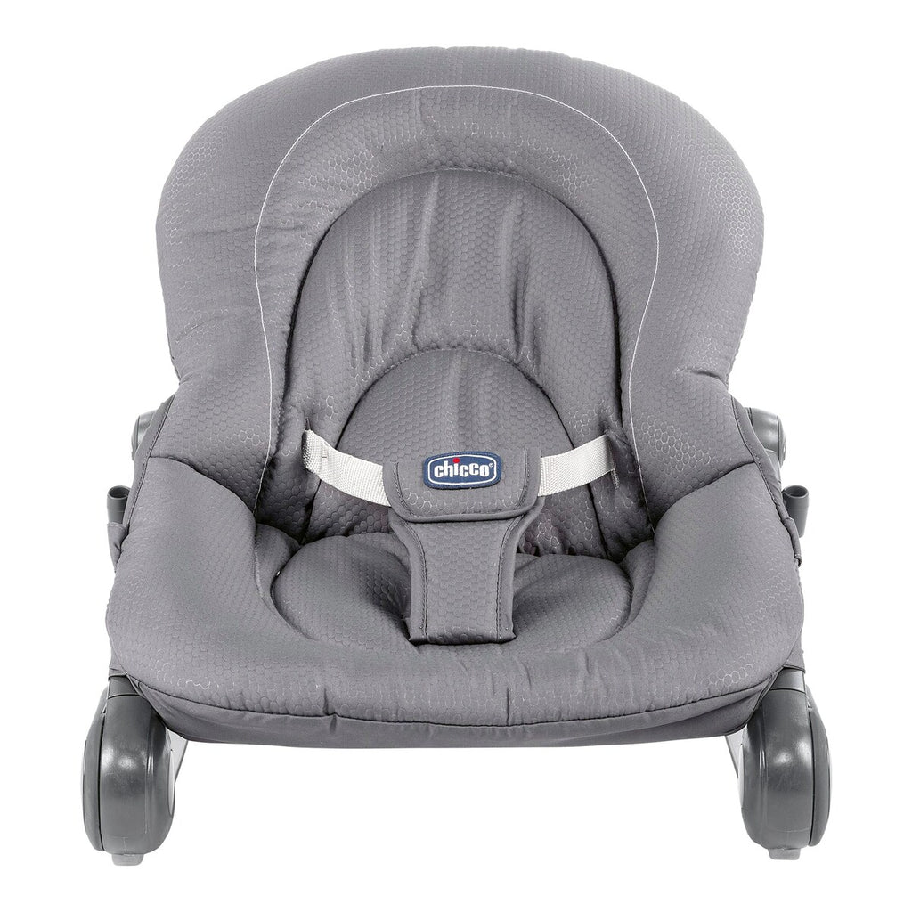 Detalj av lekebuen på Babyvipp Hoopla med rasleleker