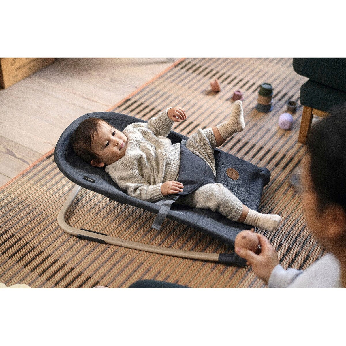 Setetrekk laget av resirkulerte materialer på Babyvipp Loa fra fødsel til 6 mnd 2 kg 67x44 cm