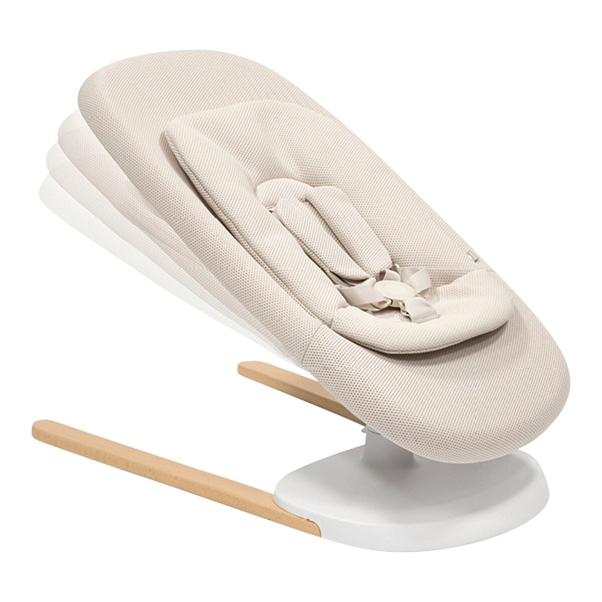 Babyvipp Yoga i bøketre med 3 liggeposisjoner fra fødsel - Stokke