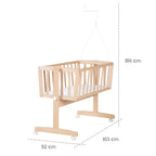Babyvugge komplettsett Adam & Eule tekstil detalj