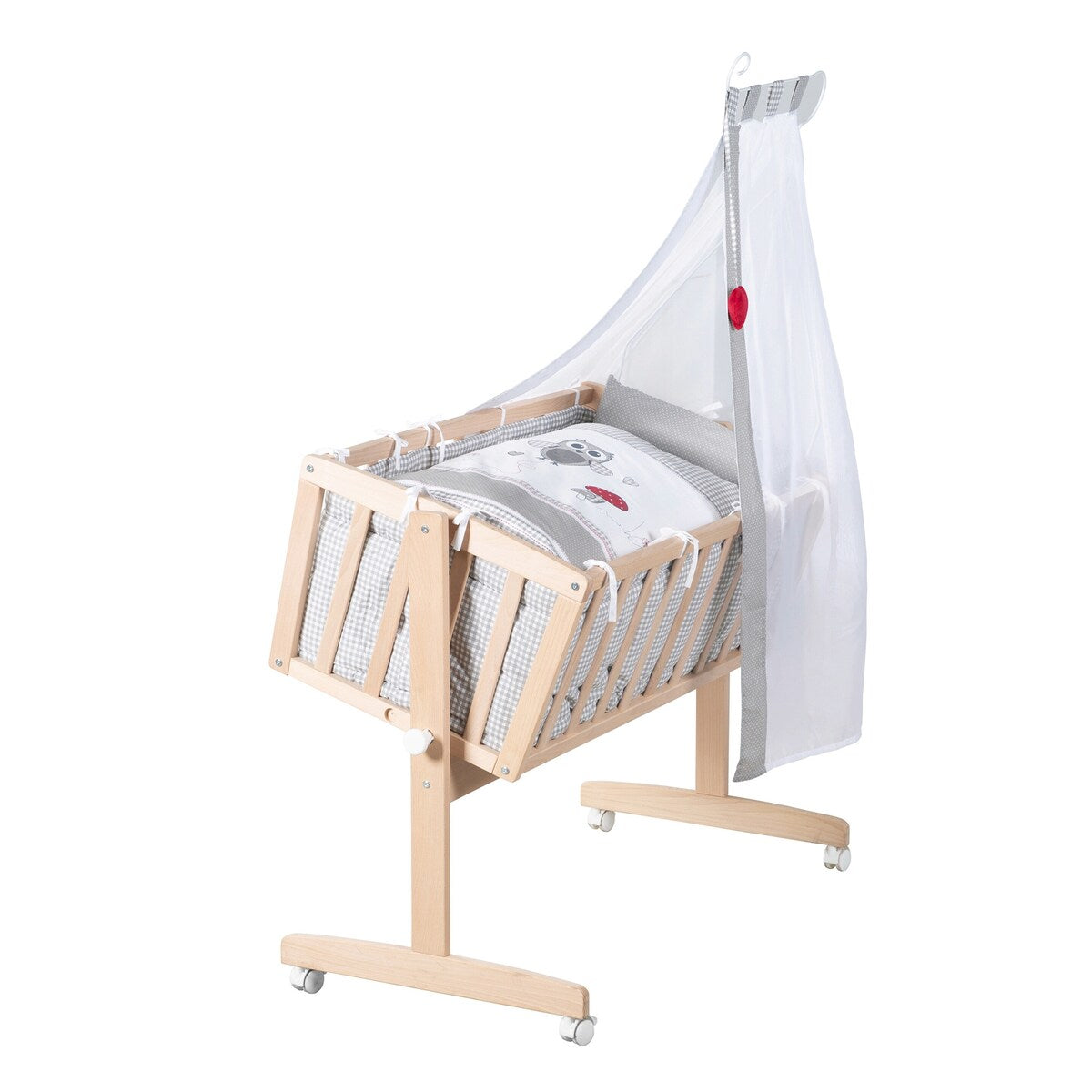Babyvugge komplettsett Adam & Eule detalj av tekstil