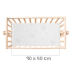 Babyvugge komplettsett Sternenzauber grå 90x40 cm helhetsbilde