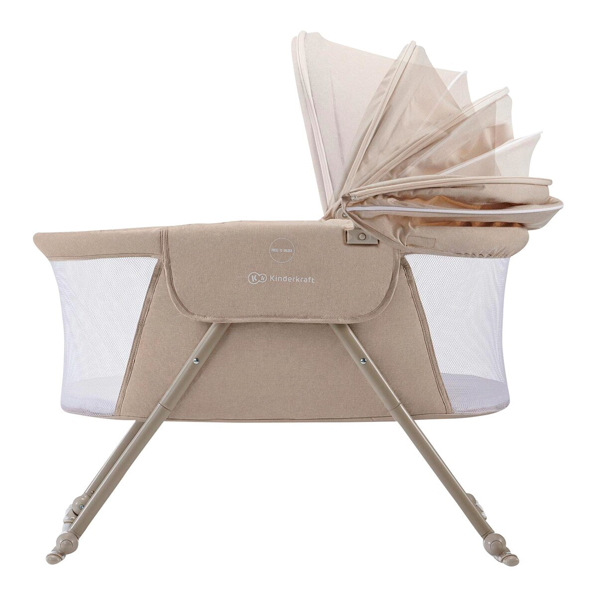 Detalj av Babyvugge Lovi 3-i-1 reiseseng materiale