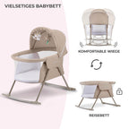 Babyvugge Lovi 3-i-1 reiseseng 88x61 cm, opptil 9 kg - Kinderkraft