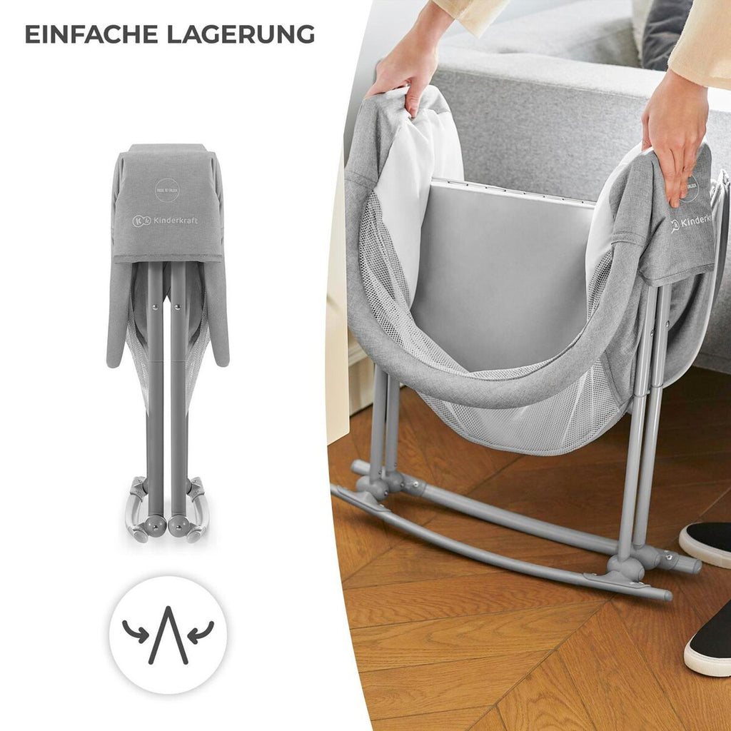 Babyvugge Lovi 3-i-1 reiseseng 88x61 cm, opptil 9 kg - Kinderkraft