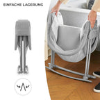 Babyvugge Lovi 3-i-1 reiseseng 88x61 cm, opptil 9 kg - Kinderkraft